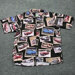 Vintage Reyn Spooner Classic Cars Rayon Shirt Size Large